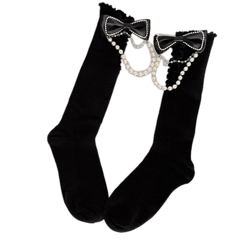 XIXI 1 Đôi Tất Chân Đính Nơ Thời Trang Nữ Tính