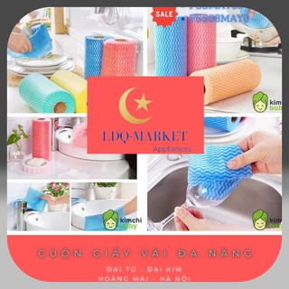 Giảm 20k Toàn shop Cuộn giấy lau đa năng bằng khăn lau bếp vải không dệt (50 Tờ), Giấy gấu trúc 1 bịch