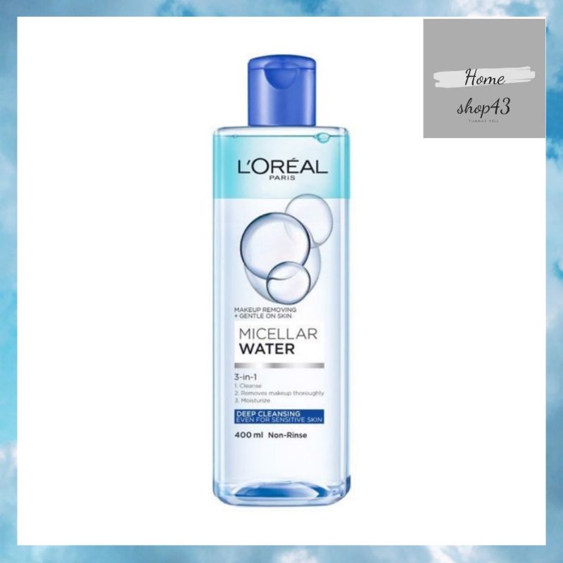 Nước tẩy trang L'Oreal Paris 3-in-1 Micellar Water 400ml