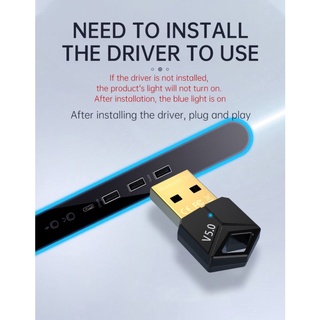 Bluetooth 5.0 transmitter USB plug for wireless connection to computer mouse/keyboard