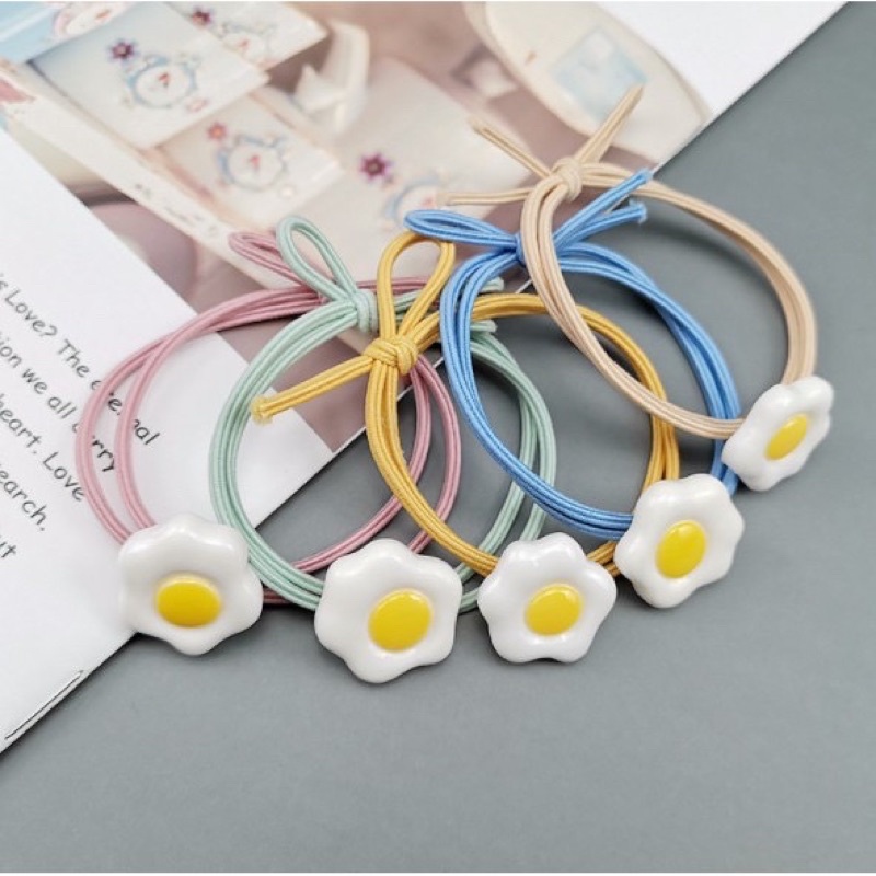 Dây Cột Tóc Co Giãn Phong Cách Hàn Quốc Nhiều Hình Dễ Thương