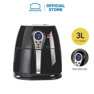 Nồi chiên không dầu Lock&Lock 3.2L Digital Air Fryer Màu đen ECF-301R - Kèm quà tặng