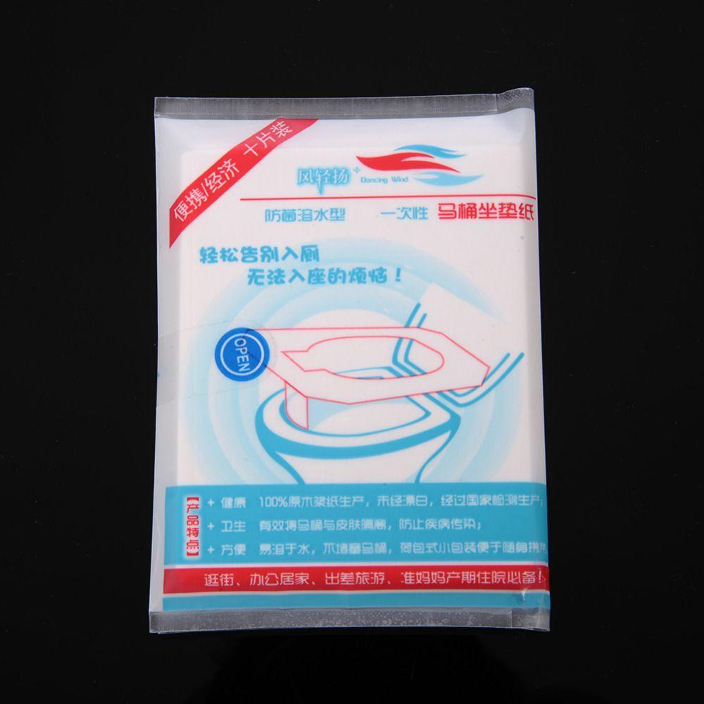 Set 10 / 20 / 50 Tấm Giấy Lót Bồn Cầu Mềm Mại Thoải Mái Dùng Một Lần