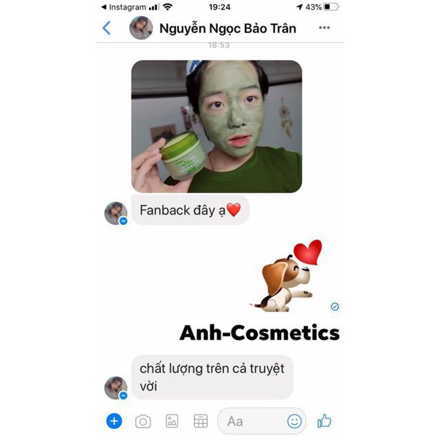 Mặt nạ trà xanh MATCHA MUD MASK LAIKOU  [ Đắp Là Phê-Hàng AUTH ] Mặt nạ bùn Laikou matcha mud mask 5 tác dụng 85g