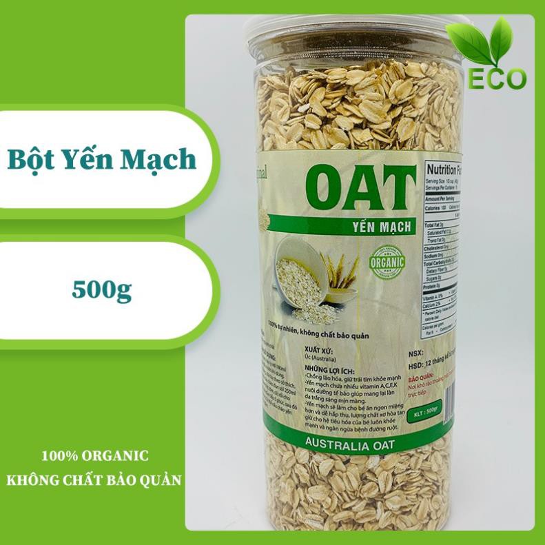 [Mới ra lò] Bột Yến Mạch NGUYÊN CHẤT 100%  ĐẸP DA, NGĂN NGỪA LÃO HÓA, DỄ HẤP THỤ  (500g)