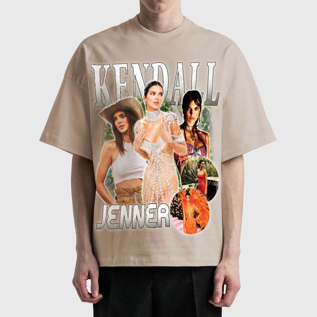 BLANK | Áo Thun KENDALL 2.0 Tay Lỡ Unisex - Đen/Tan Cổ Tròn