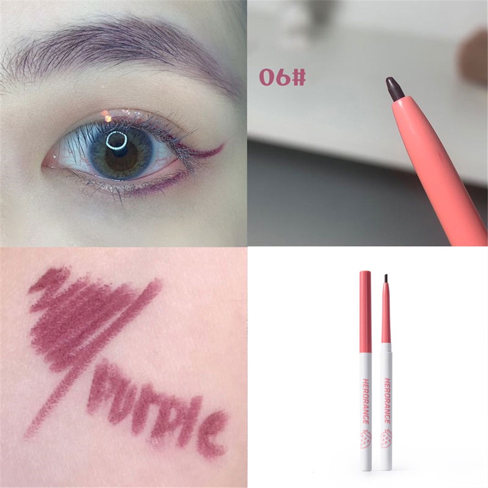 [Hàng mới về] Bút kẻ mắt HERORANGE đầu cọ mảnh 1mm chống thấm nước lâu trôi