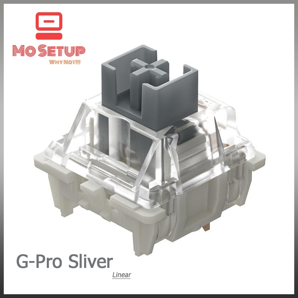 Pack/Hộp Switch phím cơ chính hãng GATERON G-Pro Silver V2 ,3 PIN thông dụng với tất cả các dòng KIT phím cơ có Hotswap