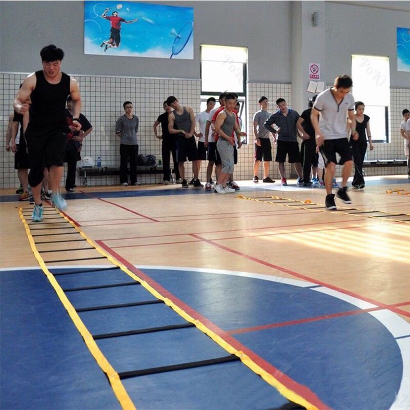 Thang dây thể thao tập luyện thể lực bóng đá 6m 12 thanh, nâng cao sức khoẻ thể lực