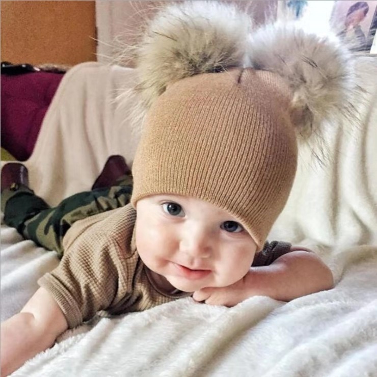 Mũ beanie Trùm Tai Giữ Ấm Cho Bé Từ 1-3 Tuổi