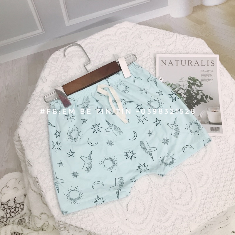 Quần đùi cotton cho bé (HSN1947 size 5 đến 16kg)