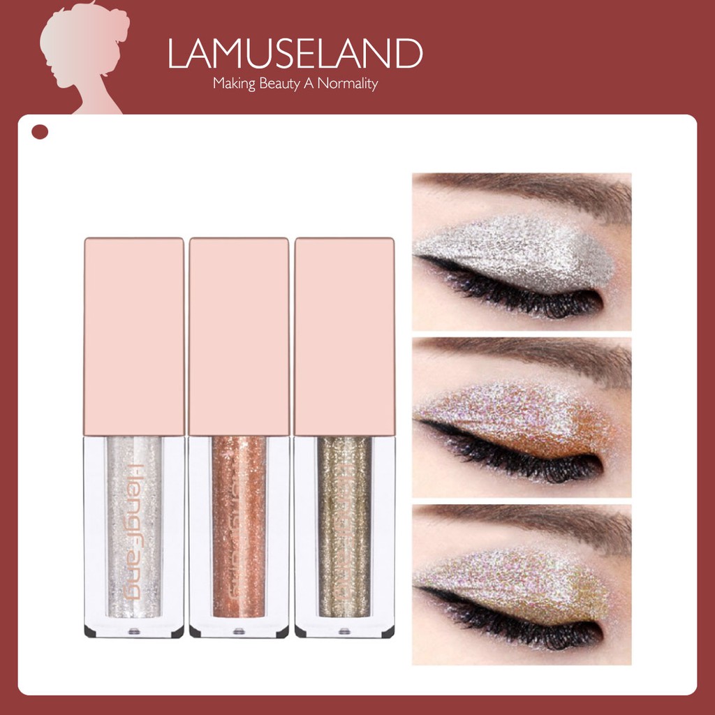 Phấn mắt trang điểm LAMUSELAND H6527 ánh nhũ lấp lánh quyến rũ xinh đẹp 27g