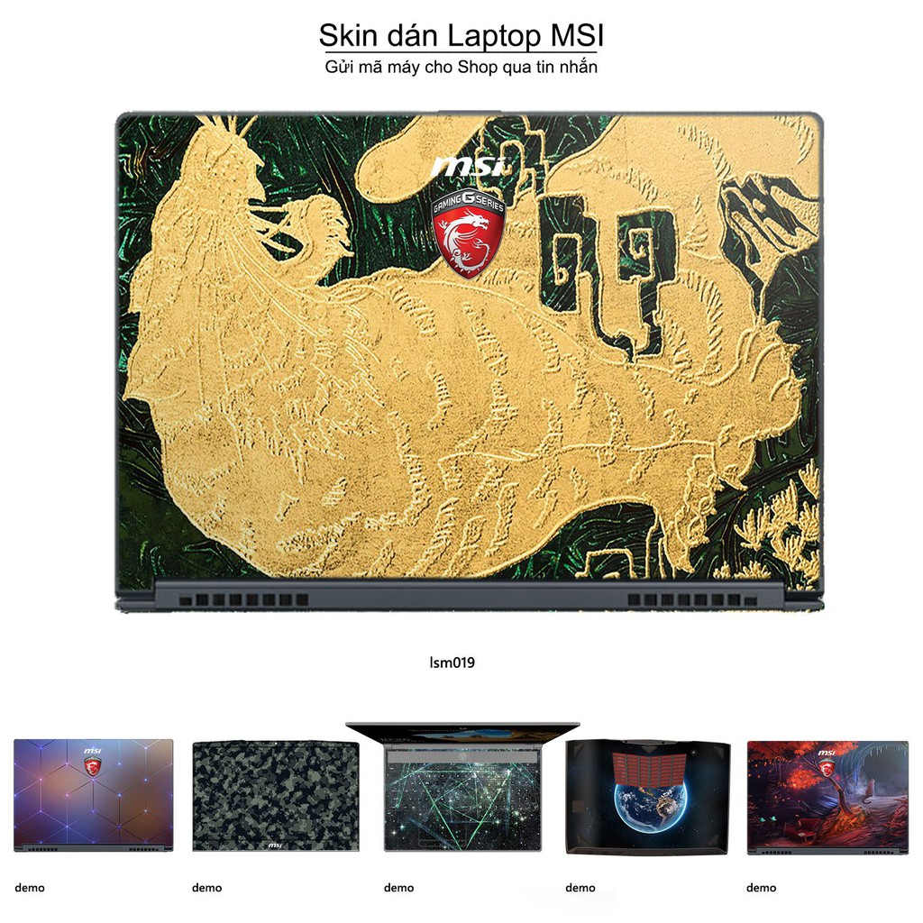 Skin dán Laptop MSI in hình Hổ Toạ Sơn - lsm019 (inbox mã máy cho Shop)