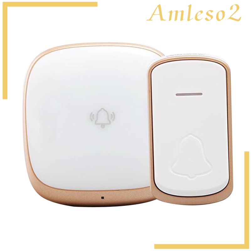 [AMLESO2]Wireless DoorBell Portable Easy Install Long Range 36 Melodies for Home