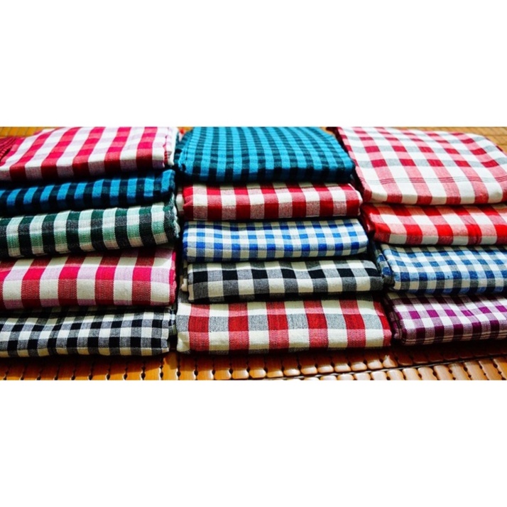 Khăn rằn Nam bộ cao cấp dài 1m7*70cm cotton mềm mịn có tua rua cao cấp