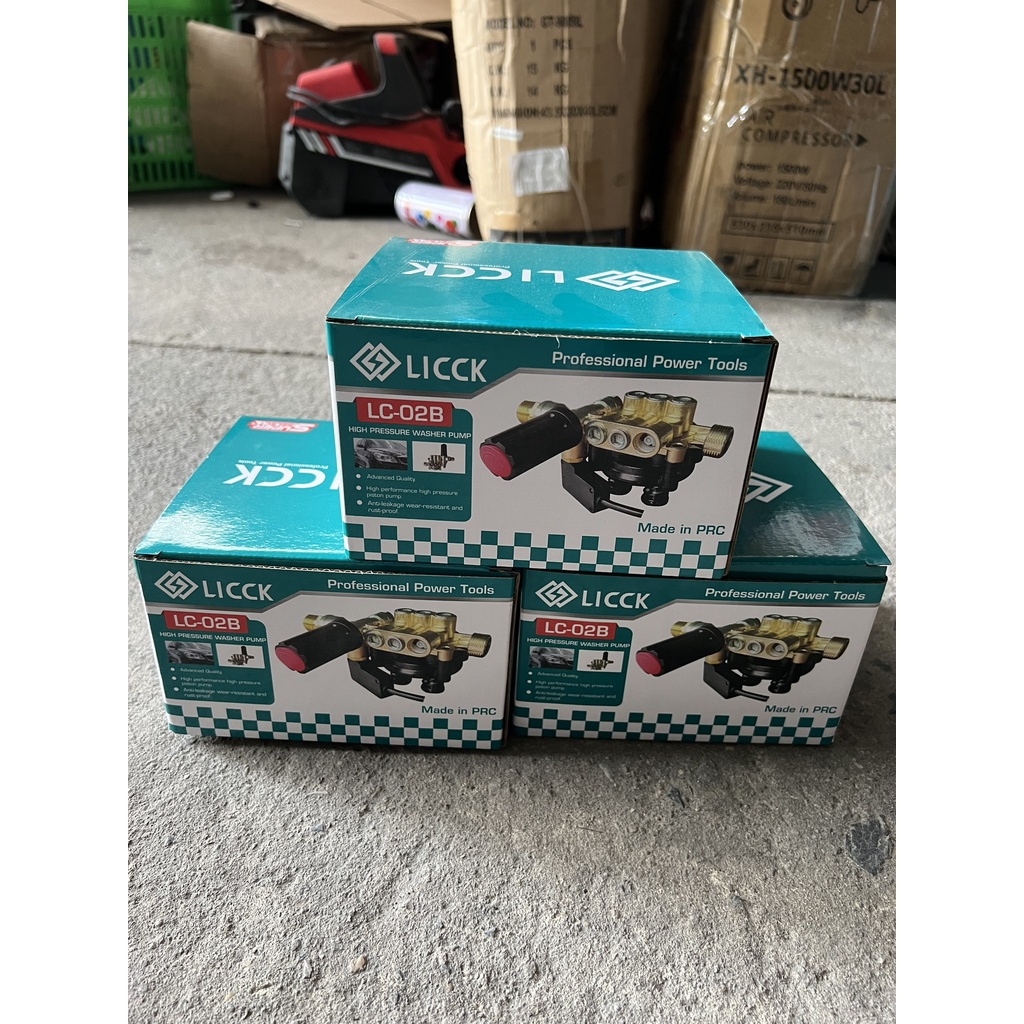 Bộ đầu bơm máy rửa xe mini có chỉnh áp LC02B