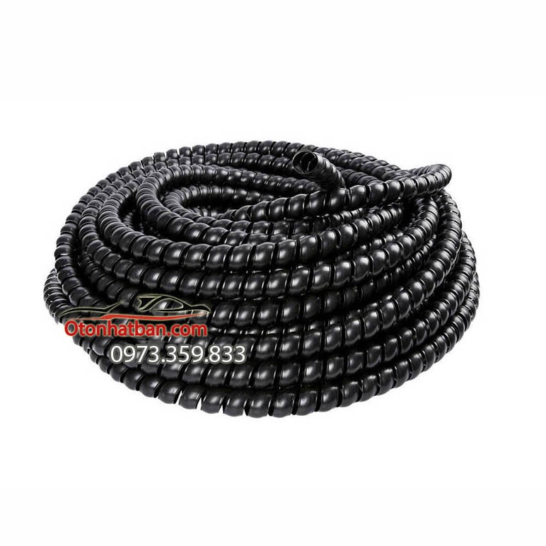 Dây bọc bảo vệ dây rửa xe cao áp, tuy ô thủy lực, dây diện Taiwan chống mài mòn, xoắn lò xo nhựa 1 mét ĐNB