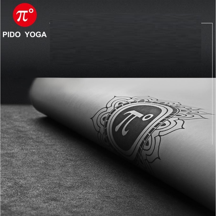 Thảm Tập Yoga Định Tuyến Pido Cao Su Nặng 3kg Dày 5mm Nhập Khẩu + Kèm Túi Và Dây Buộc