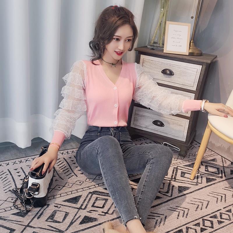 G03. 47007. ÁO LEN KHUY TAY REN
