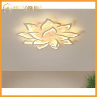 Đèn Ốp Trần - Mâm Đèn Ốp Trần -Mâm Đèn led G24 14 cánh có 3 chế độ sáng kèm điều khiển tăng chỉnh nhiệt độ từ xa