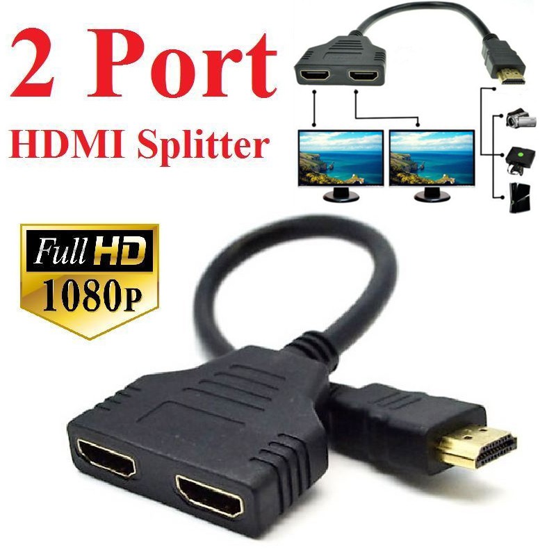 Cáp chia HDMI 1 ra 2 cho tivi, box, dvd