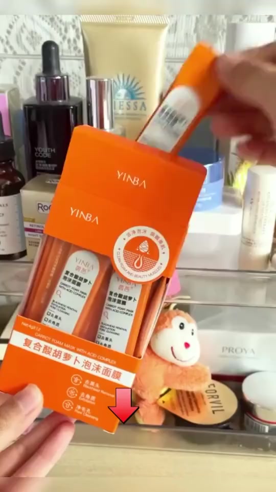 Mặt Nạ Sủi Bọt Thải Độc Cà Rốt (Hộp 12 Gói) Mặt nạ sủi bọt cà rốt Cuốn Sạch Bụi Bẩn, Dầu Thừa, Giảm Mụn Đầu Đen | BigBuy360 - bigbuy360.vn