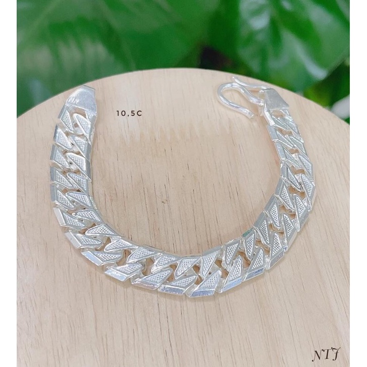 LẮC TAY NAM MẮT XÍCH CÁT NẶNG 10-11 CHỈ BẠC 925