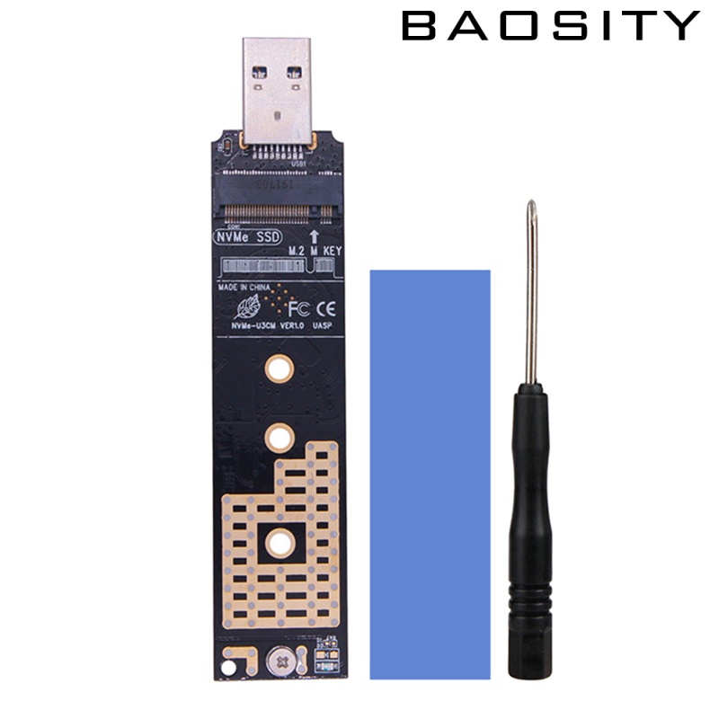 [BAOSITY]NVME to USB 3.1 Adapter Type A Card Converter Reader with Key B/Key B+M