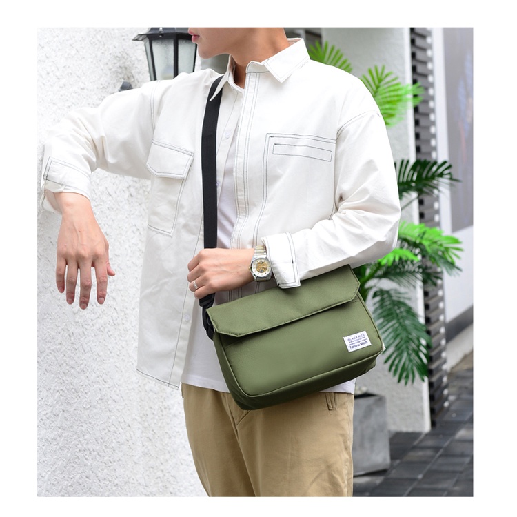 Túi đeo chéo nam nữ unisex Hàn Quốc, Túi đeo chéo thời trang vải Canvas độ bền cao - Lana | BigBuy360 - bigbuy360.vn
