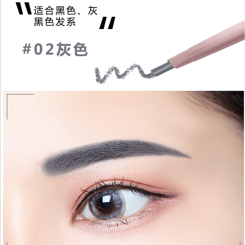 [Hàng mới về] Bút chì kẻ chân mày kháng nước và mồ hôi lâu trôi chống lem nhòe thiết kế hai đầu tiện dụng gồm 5 màu | BigBuy360 - bigbuy360.vn