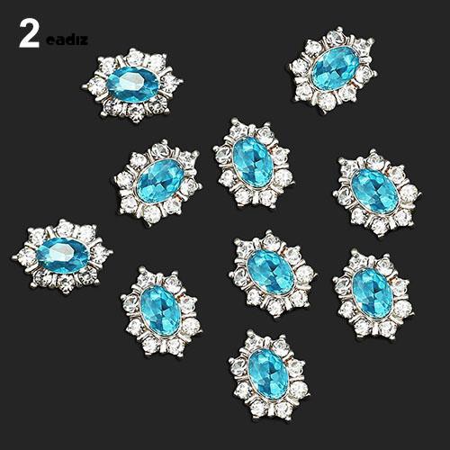 Bộ 10 miếng đính trang trí móng tay xinh xắn