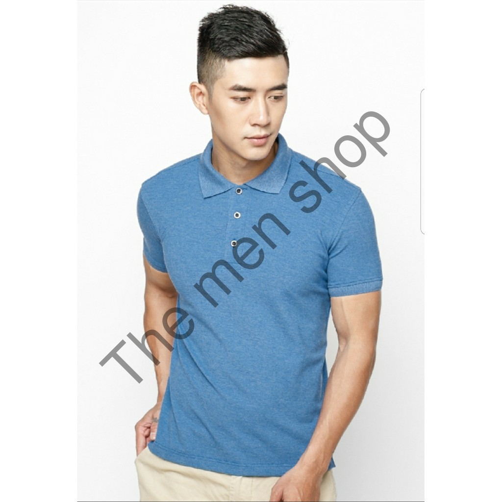 Áo Thun Nam Cộc Tay PoLo cổ bẻ vải trơn khô thoáng mát,form ôm nhẹ nam tính | BigBuy360 - bigbuy360.vn