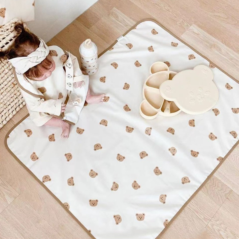 Tấm Lót Thay Tã Bằng TPU Thoáng Khí Chống Nước Chống Rò Rỉ Có Thể Tái Sử Dụng Cho Bé Sơ Sinh