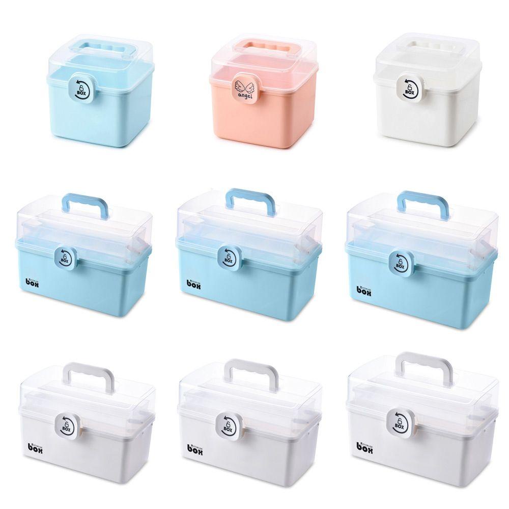 Hộp Đựng Thuốc Cỡ Lớn Nhiều Tầng Có Thể Gấp Gọn Tiện Dụng