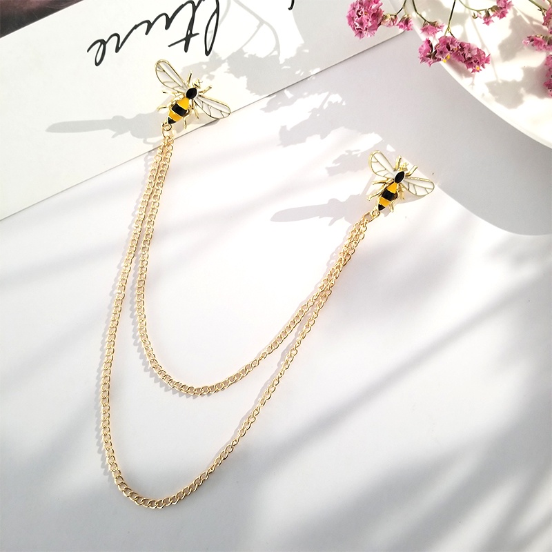 Ghim cài áo hình chú ong hoạt hình dễ thương cho bé