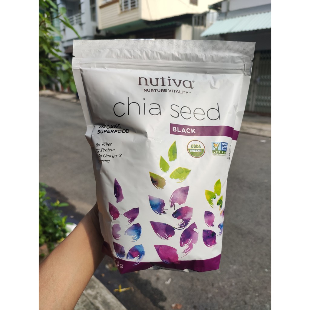 Hạt chia Mỹ Nutiva 907g - Tặng hướng dẫn chế biến trọn bộ