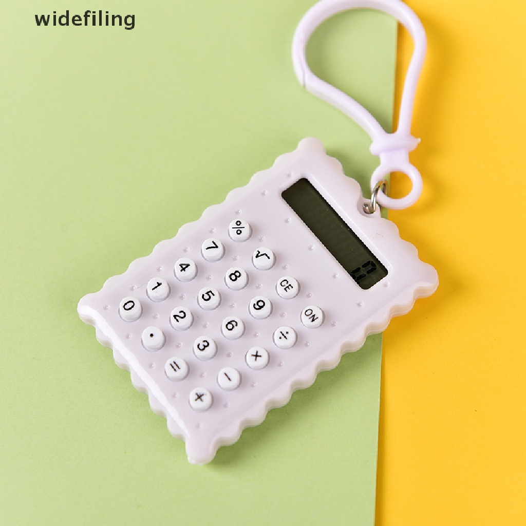 Móc Khóa Máy Tính Điện Tử Mini 8 Chữ Số Bằng Nhựa Màu Sắc Ngẫu Nhiên