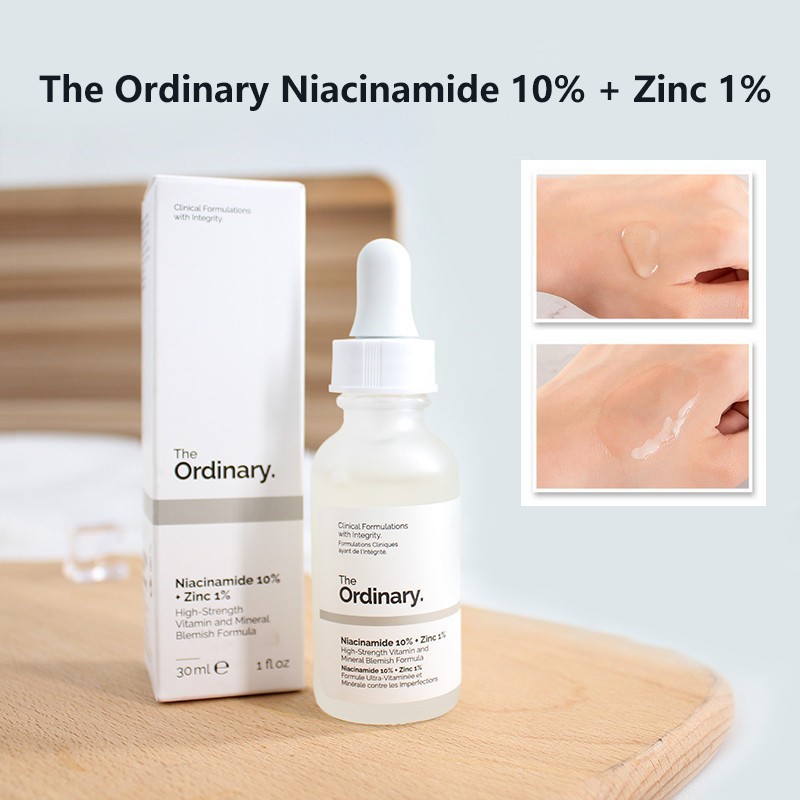 Tinh chất The Ordinary Niacinamide 10% + Zinc 1% (lọ màu trắng)