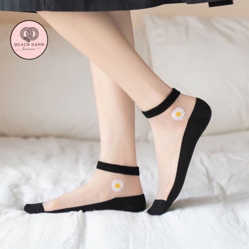 Combo Tất hoa cúc lưới mỏng thời trang - THCL1