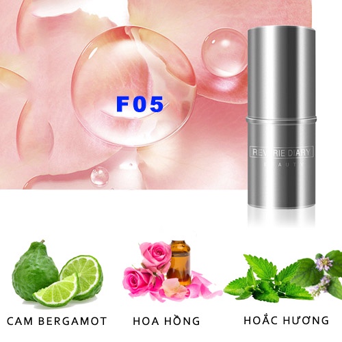 Nước hoa khô dạng sáp Reverie Diary hương hoa cỏ thanh mát hàng nội địa Trung
