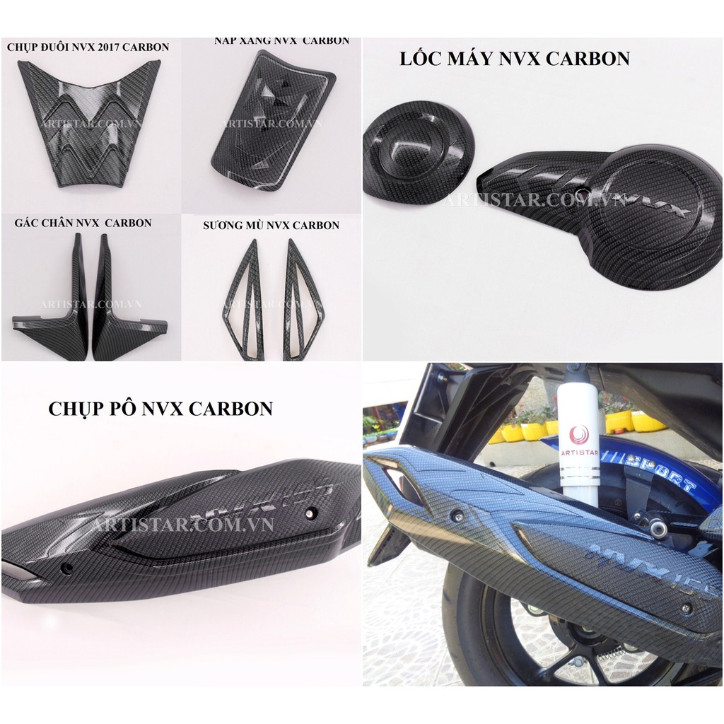 Trọn bộ NVX V1 2017-2020 carbon 15 món Artistar