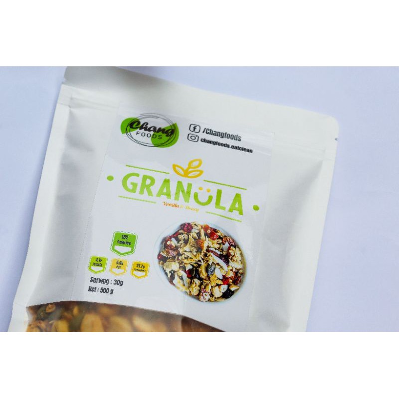 Granola vị Vanila ( Tặng giáo án tập và chế độ ăn)