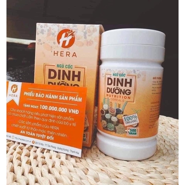 Ngũ cốc dinh dưỡng hera , ăn tốt ngủ tốt , tăng cân tự nhiên Hộp 500g