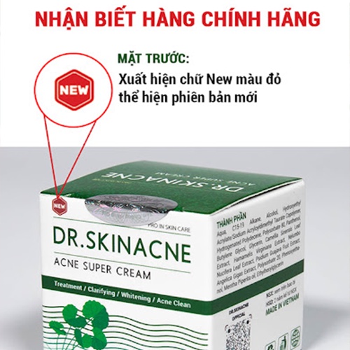 DR SKINACNE  [CHÍNH HÃNG] ❤️ DR.SKINACNE VUA XOÁ MỤN