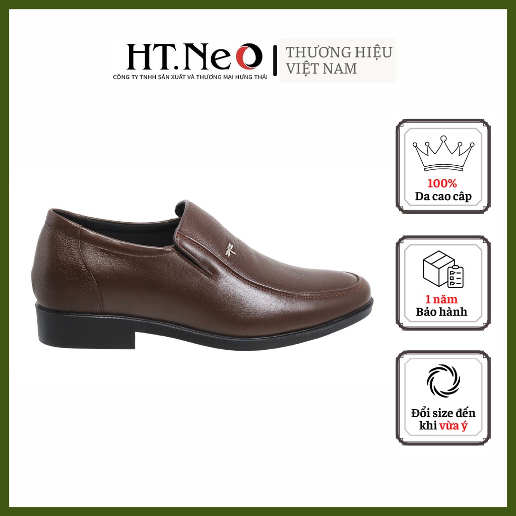 Giày nam tăng chiều cao - Giày da HT.NEO da bò thật 100% da mềm rất êm chân cao hơn 6cm ngay tức khắc rất đẹp (DD20)