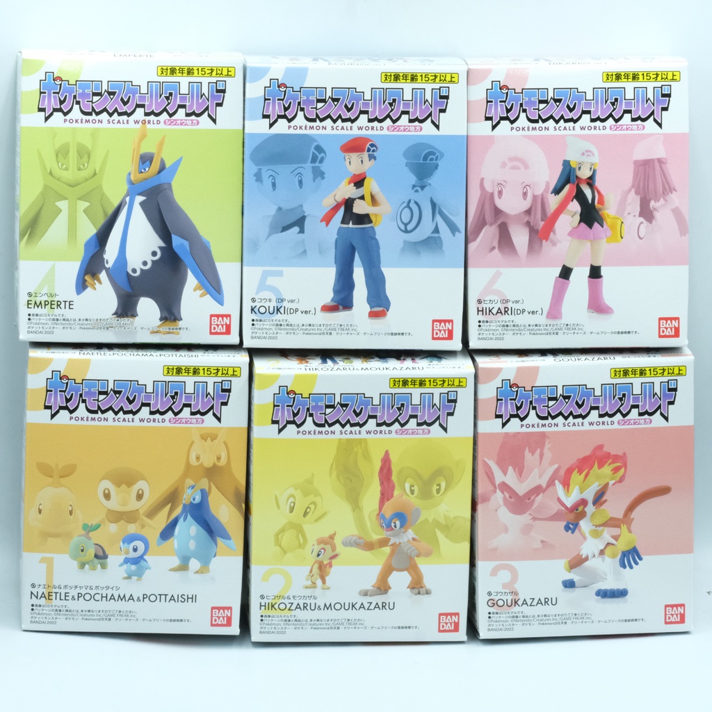 Mô hình Pokemon Scale World Hoenn +  Sinnoh Region Shokugan Candy Toys Chính hãng Bandai new seal Pokémon Pocket Monster