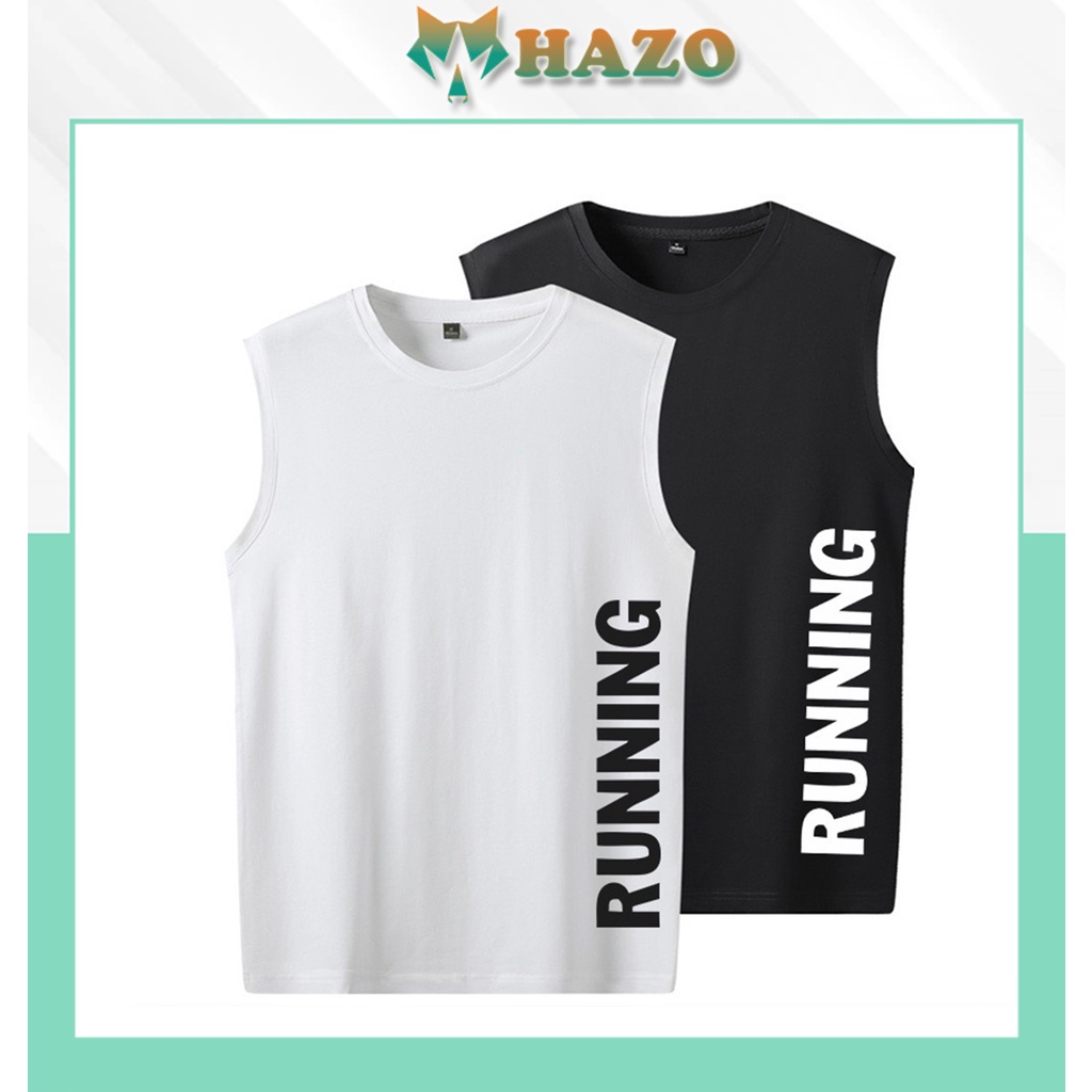 Áo Sát Nách Thể Thao Nam Nữ 219 Ba Lỗ Thun Lạnh Tanktop 5 Màu Running - Hazo