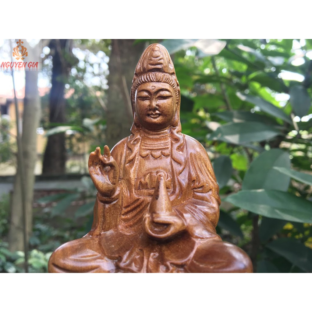Tượng để xe - Tượng Quan thế âm bồ tát để xe ôtô bàn làm việc