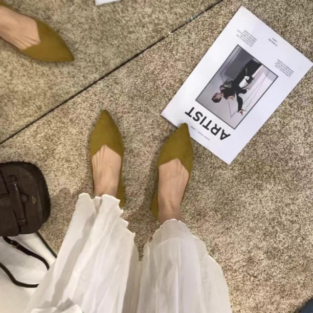 Giày búp bê mũi nhọn thời trang dành cho nữ