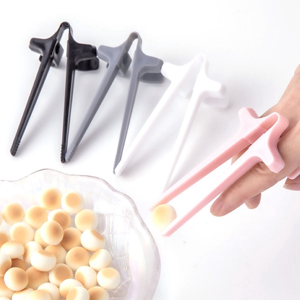 GLENES Đũa đeo ngón tay giữ khoai tây chiên đồ ăn vặt có thể tái sử dụng nhiều màu sắc